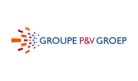 groupe p and v groep colored logo