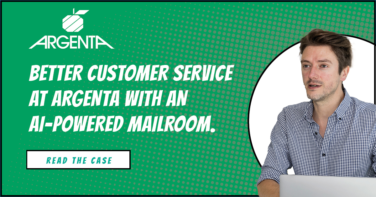 Argenta serves customers faster with smaller team
