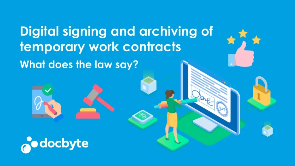 main image for digital signing & archiving of temporary employment contracts