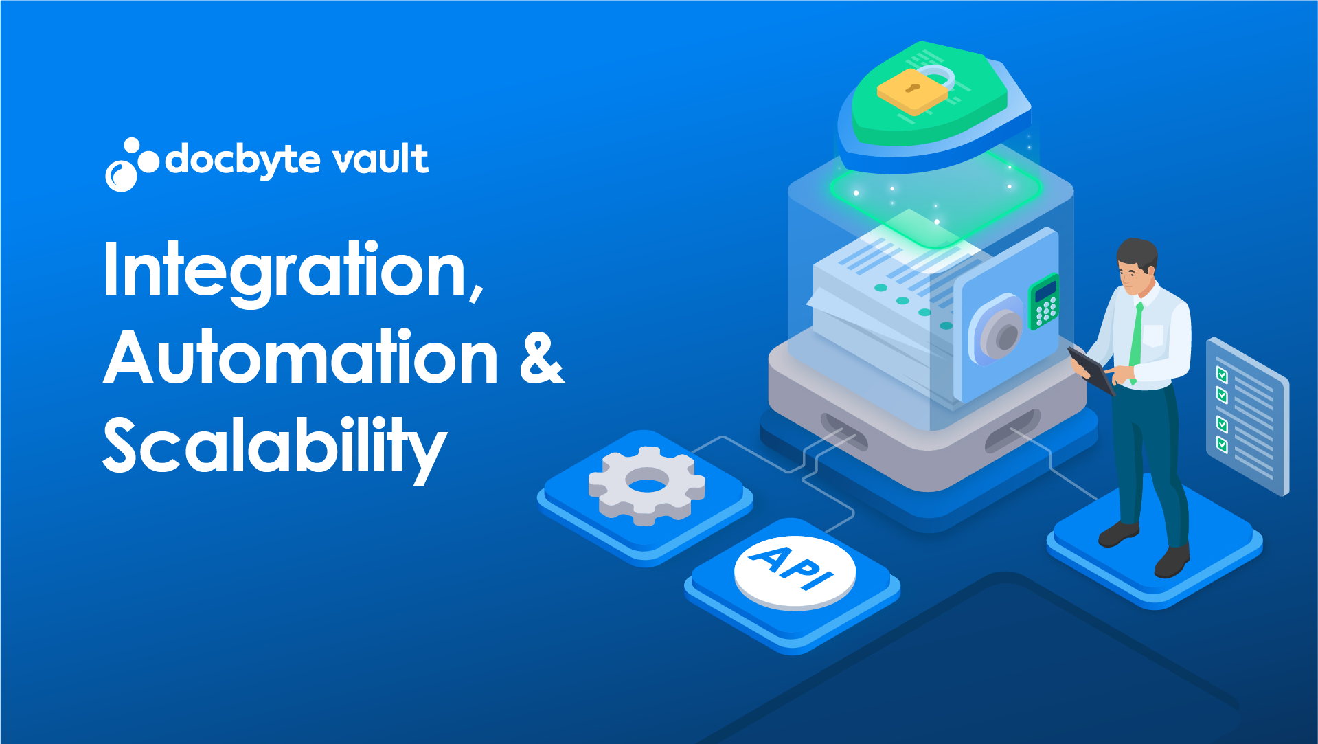 image for integration, automation & scalability feature of docbyte vault